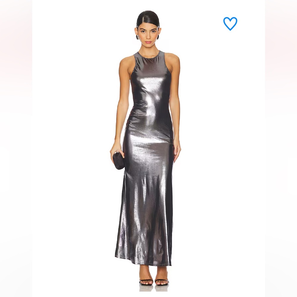 Superdown Felina Maxi Dress in Gunmetal - M
